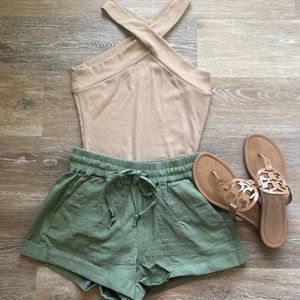 Cross-front Bodysuit